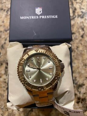 Montres Prestige Men's Two-Tone Stainless Steel Watch